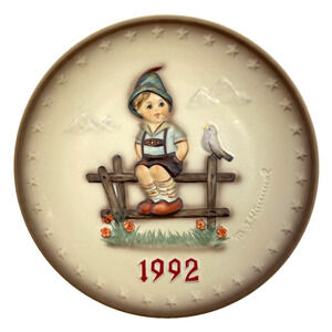 Vintage 1992 Goebel M.J. Hummel 22nd Annual Collector Plate HUM 288 Series of 25